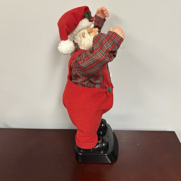 90s Animated Musical Dancing Singing Santa Claus Christmas Decoration Works 18” - Picture 5 of 16